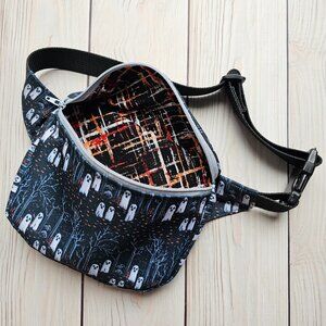 NEW! Ghosts in the Woods Halloween Spooky Cute Bum Bag Fanny Pack Crossbody Bag